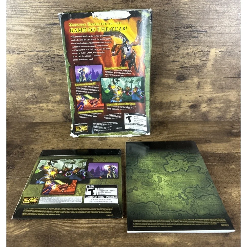 World of Warcraft: The Burning Crusade (PC, 2007) Expansion Set Fast Shipping